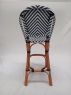 Барний стул бістро ротанговий Chevron Bar Chair Cruzo