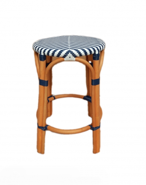 Барний табурет з ротангу Chevron Bar Stool ТМ Cruzo