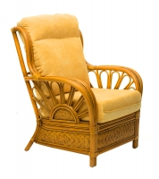 Крісло Асканія Преміум CRUZO натуральний ротанг, королівський дуб, as0011