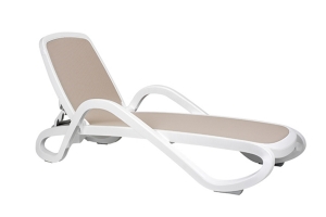 Шезлонг Alfa Bianco Tortora Nardi 40416.00.124