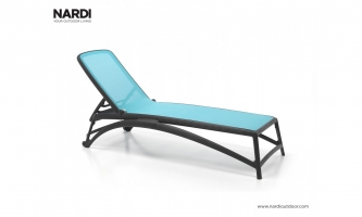 Шезлонг Nardi Atlantico Antracite Celeste 40450.02.075
