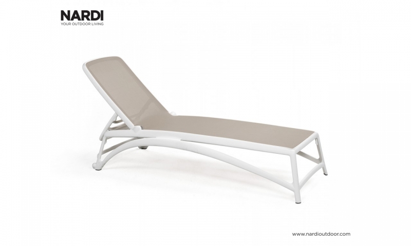 Шезлонг Nardi Atlantico Bianco Tortora 40450.00.104