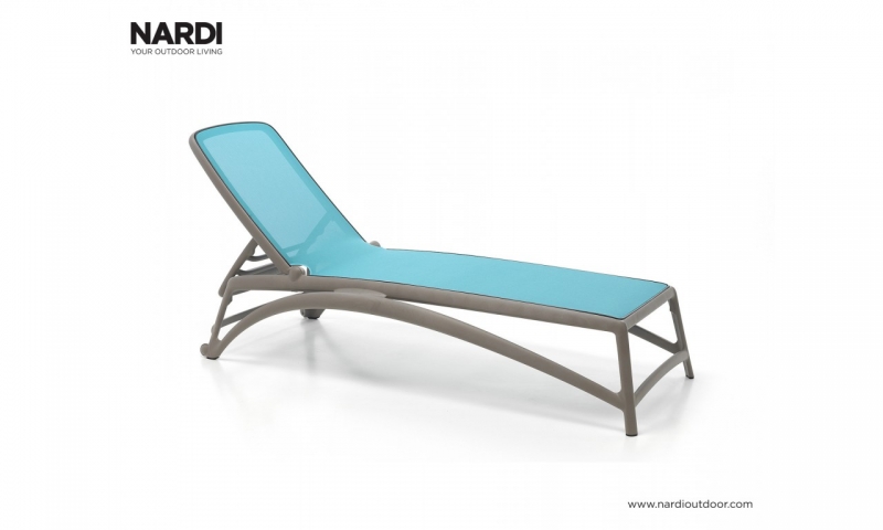 Шезлонг Nardi Atlantico Tortora Celeste 40450.02.075