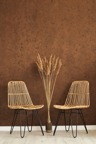 Плетений стул Коста з натурального ротангу на металевій основі CRUZO sk10861 в стилі лофт