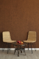 Плетений  стул Терра Нуово в стилі лофт з натурального ротангу на металевій основі CRUZO ok408212