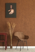 Плетене крісло Нікі Нуово з натурального ротангу на металевій основі коричневого кольору CRUZO ok48211