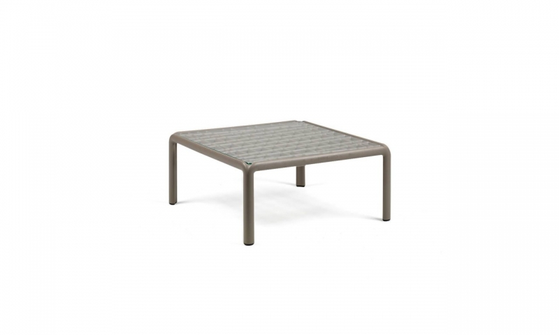 Кавовий столик Nardi Komodo Tavolino Vetro Tortora 40368.10.501