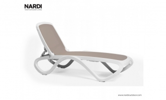 Шезлонг Nardi Omega Bianco Tortora 40417.00.124