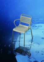 Стілець із підлокітниками COLOS Re-al 2 алюмінієвийй 570×546×805 мм