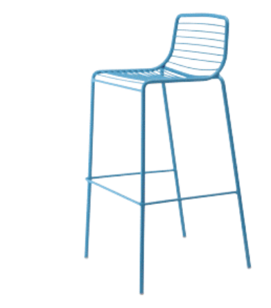 Барний стілець S•CAB SUMMER ART. 2535, оцинкована сталь, висота сидіння 75 см, 96×49×46,5 см