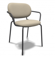 Стілець з м'якою оббивкою Si-Si Bold Armchair S•CAB 80x53x62 см