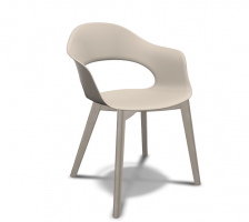 Стілець з технополімеру Natural Lady B S•CAB, 82×60×57 см