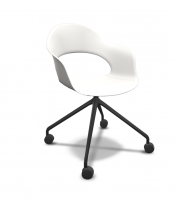 Стілець на коліщатках Lady B S•CAB 82×65×57 см, технополімер, каркас VN