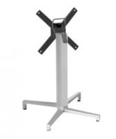 Основа для столу S•CAB DOMINO FOLDING ART. 5160, складна, литий алюміній, висота 73 см, стільниця Ø80/80x80 см