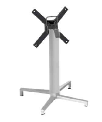 Основа для столу S•CAB DOMINO FOLDING ART. 5160, складна, литий алюміній, висота 73 см, стільниця Ø80/80x80 см