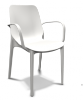 Крісло S•CAB GINEVRA ART. 2333, технополімер, з підлокітниками, 86×56×58 см