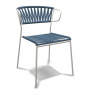 Барний стілець S•CAB Lisa Filò ART. 2871 висота 75 см, ART. 2872 висота 65 см, каркас цинк, обплетення морським канатом