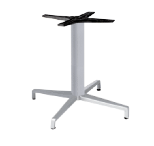 Основа для столу S•CAB MAXI DOMINO ART. 5111, литий алюміній, висота 50 см, стільниця Ø100/90x90 см