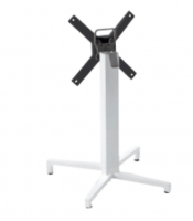 Основание для стола S•CAB DOMINO FOLDING ART. 5161, складное, алюминий, высота 73 см, колонна 70x70 мм, столешница Ø80/80x80 см