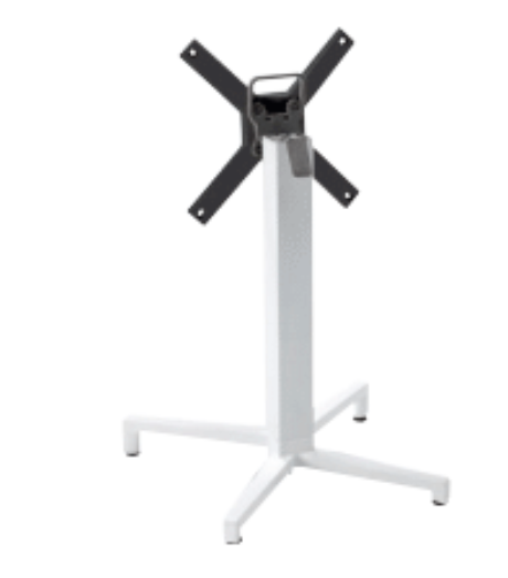 Основание для стола S•CAB DOMINO FOLDING ART. 5161, складное, алюминий, высота 73 см, колонна 70x70 мм, столешница Ø80/80x80 см