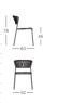 Стілець S•CAB LISA FILÒ ART. 2870, 78×60×52 см