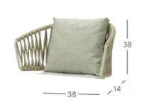 Подушка для спинки S•CAB Lisa Filò Nest 1563, 38х38 см