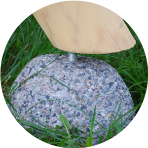 Беседка CRUZO Опоры беседки качели из бетона